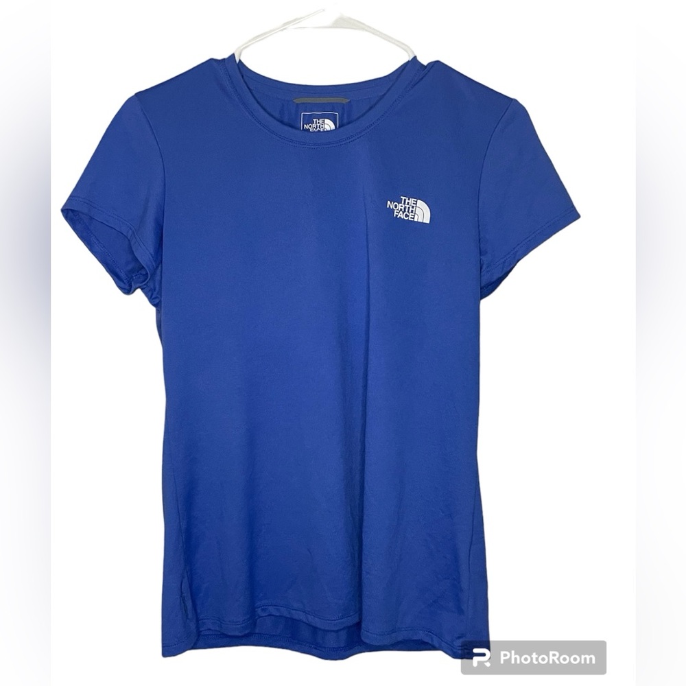 The North Face-blue, ladies short sleeve T-shirt size medium